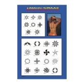 Armband Tribal Stencils with Poster Board for Airbrush Tattoo Business