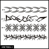 Armband Tribal Stencil Set 3 for Airbrush Tattoo